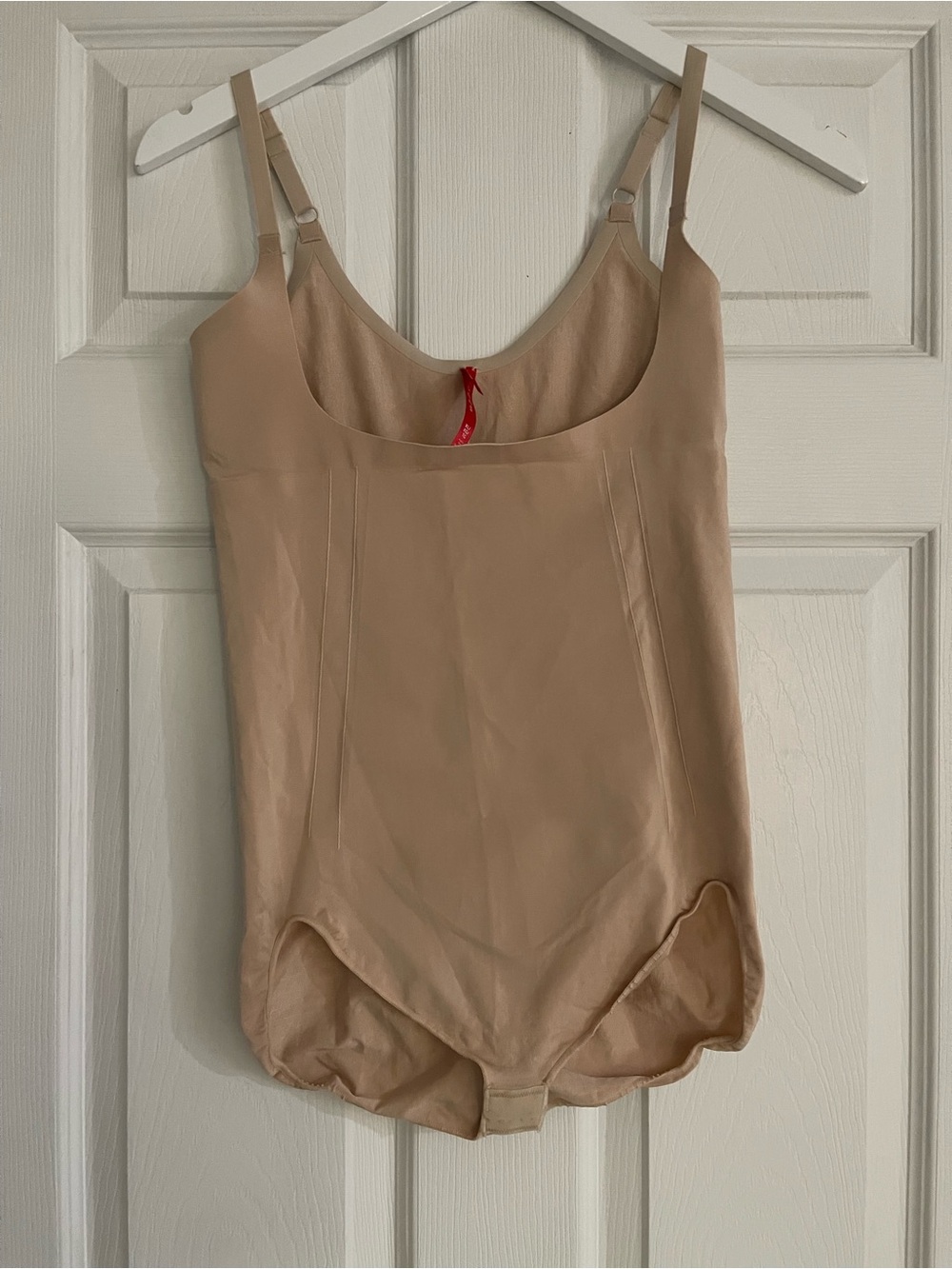 SPANX Light Nude Seamless Shaping Bodysuit open bust shapewear XL - Picture 2 of 4